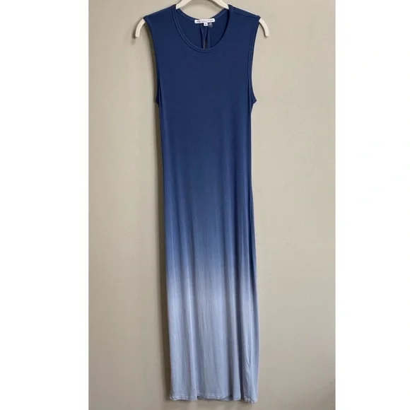 Young Fabulous & Broke | Dresses | Young Fabulous Broke Blue Dip Dye  Sleeveless Twist Back Maxi Dress Size Small | Poshmark